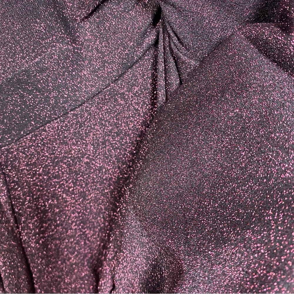 NWT Boden Metallic Jersey Midi Party Dress in Purple Sparkle - Size 16 - Picture 8 of 13